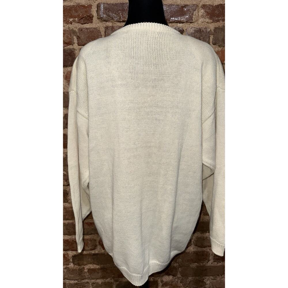 Vintage 1989 I.B. Diffusion Saint Croix Harbor Nautical Knit Sweater M Novelty - Picture 4 of 8